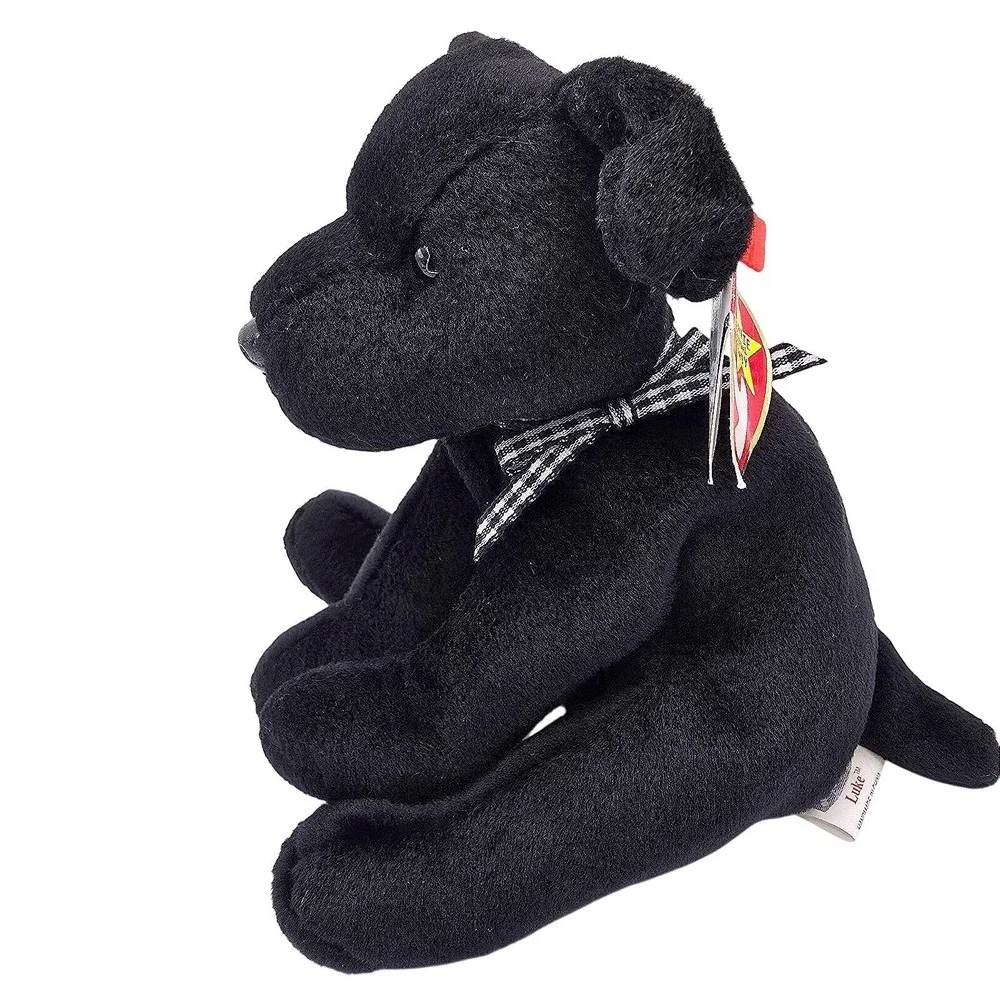 Ty Beanie Baby LUKE (Black Lab) MWMT 1998/99 PE Pellets 